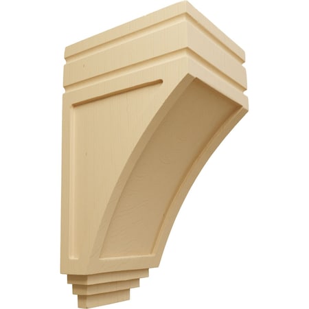 Ekena Millwork 5"W x 6"D x 10 1/2"H Medium San Juan Wood Corbel, Alder CORW05X06X10SJAL